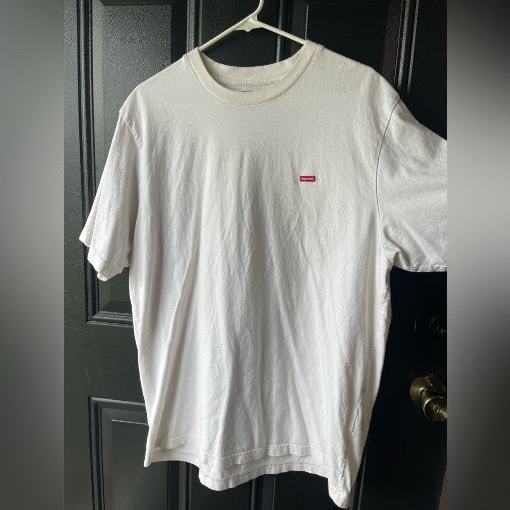 Supreme white small box logo